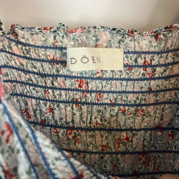 Doen Jasmin dress in white petit jardin size xs maxi sleeveless floral print - Picture 7 of 8